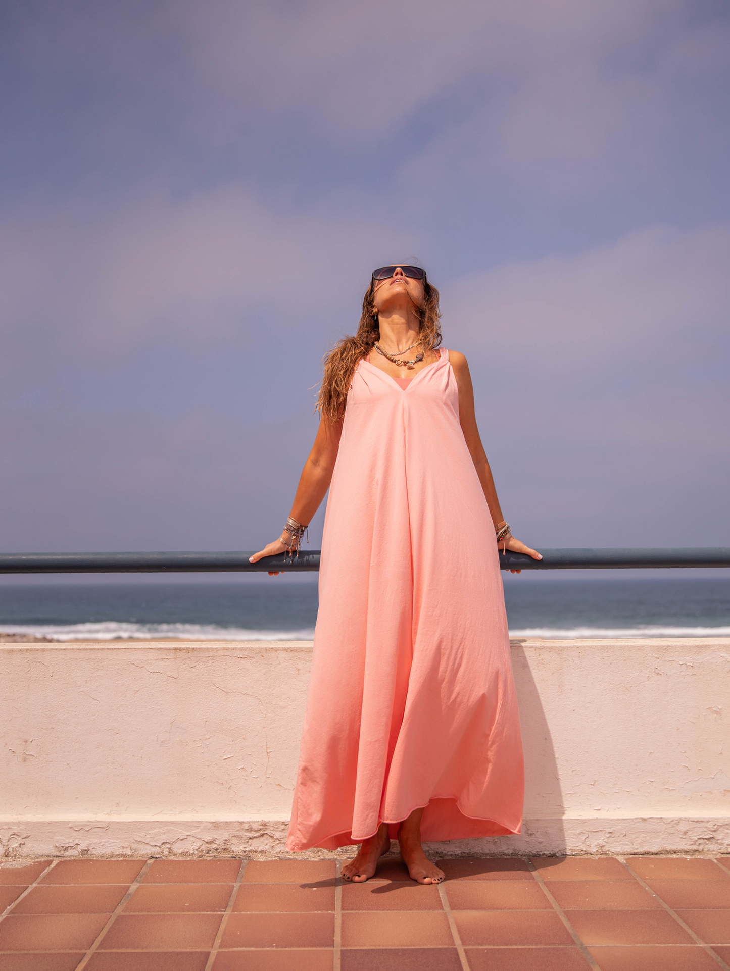 Vestido alças com elástico