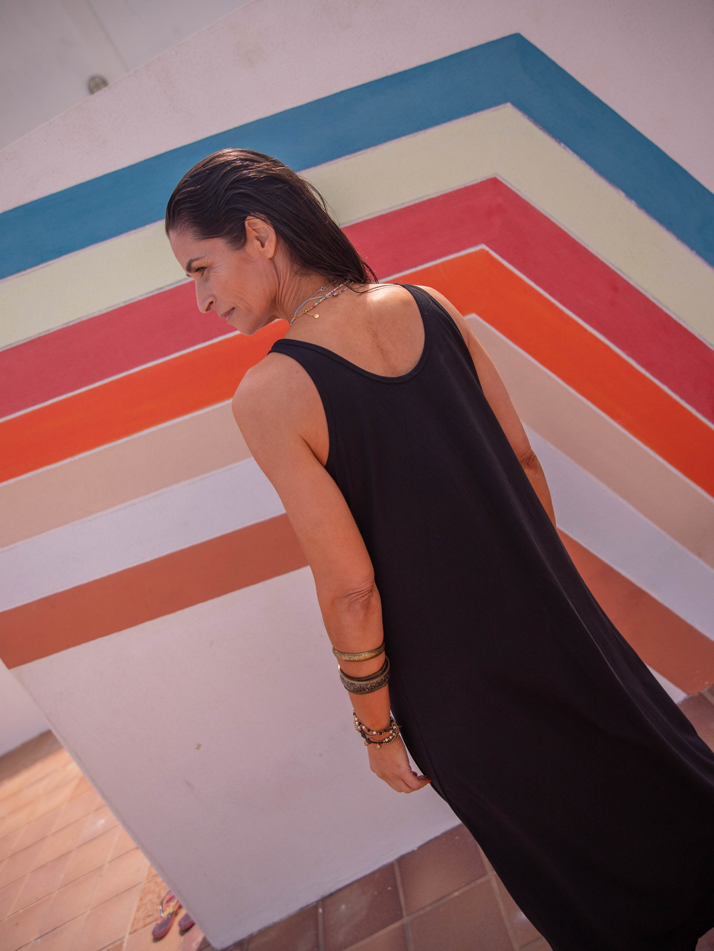 Vestido decote em Bico