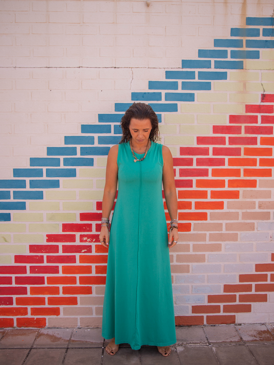 Vestido Decote Redondo