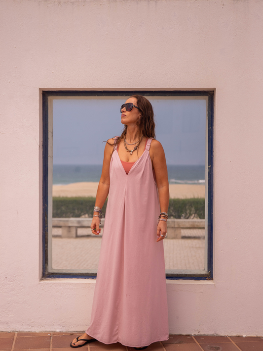 Vestido alças com elástico